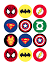 Happy Birthday Avengers Cake Toppers