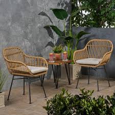 Rodney Outdoor Woven Faux Rattan Chairs With Cushions Set Of 2 Ebay Patio Chairs Balcony Decor Small Balcony Decor