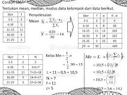 Contoh soal mean median modus. Contoh Soal Mean Median Modus
