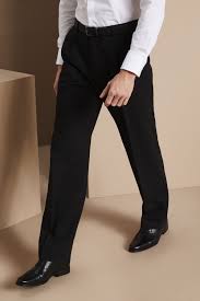 Taille élastique modèle à pince sur l'avant; Shopping Pantalon A Pince Noir 55 Off Online