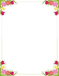 Tulip Border Clip Art Page Border And Vector Graphics Page Borders Clip Art Borders Clip Art