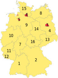 Alom bekend zijn natuurlijk de alpen, de eifel en het zwarte woud. Sjabloon Kaart Deelstaten Duitsland Wikipedia