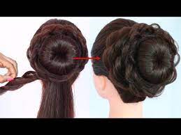 Messy Bun For Gown Lehenga Saree Western Wear Party Weddings Bridal Hairstyle Hairstyle Bun Hairstyles For Long Hair Easy Bun Hairstyles Hair Styles