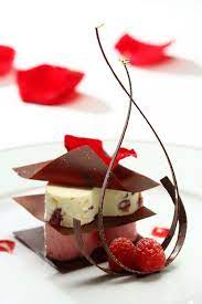 Valrhona Chocolate Filo W Raspberry Rose White Chocolate Parfait From Hugo S Hk Fine Dining Desserts Desserts Fancy Desserts