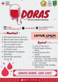 Donor darah tidak berarti si pendonor. Contoh Poster Tentang Donor Darah Sketsa