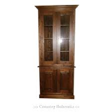 Ihr kleiderschrank günstig bei höffner, z.b. Eckschrank Eck Vitrine Eckmobel Vollholz Landhausstil Gebeizt Grunderzeit Massivholz