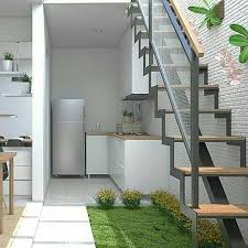 Dapur yang satu ini juga mengusung gaya open plan, sehingga area mungil pada bawah tangga menjadi terlihat lebih luas. Trik Memanfaatkan Kolong Bawah Tangga Tampil Elegan Bisa Untuk Dapur Mungil Dan Tempat Buku Homeshabby Com Design Home Plans Home Decorating And Interior Design