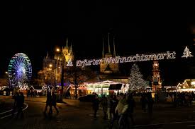 Kerstmarkt Van Erfurt Erfurt Kerstmarkt Duitsland