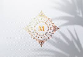 Luxury Logo Mockup On White Paper In 2020 Logo Mockup Business Card Mock Up Luxury Logo