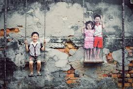 Penang Street Art Children On The Swing Wall Street Art Street Painting Murals Street Art
