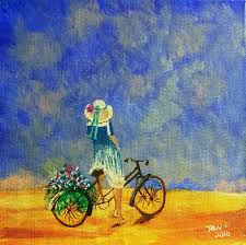 Check spelling or type a new query. Clearance Acrylic Painting Girl On Bike Missanaheimhills
