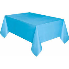 Light Blue Plastic Party Tablecloth 108 X 54in Walmart Com Walmart Com