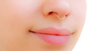 A deviated septum occurs when the thin wall (nasal septum) between your nasal passages is when a deviated septum is severe, it can block one side of your nose and reduce airflow, causing difficulty. Amazon Com Septum Piercing Ring Gold Nose Hoop Thin Delicate Hammered 18 Gauge Handmade