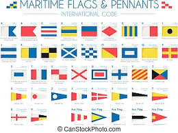 What are the variants of the maritime alphabet? Maritime Flags And Pennants International Code Vector Illustration Canstock