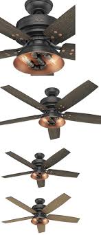 You are looking for the cheapest hunter fan 23865 archive original 5 blade ceiling fan in antique black is right?. New 52 Hunter Aged Steel Industrial 2 Light Led Ceiling Fan Remote Rustic Ceiling Fan With Light Ceiling Fan Fan Light