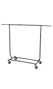These folding salesman racks are great for trunk shows or can be used to create a quick clearance section. Clothing Rack Rolling Collapsible Salesman Rack Ez Fold Construction Walmart Com Walmart Com