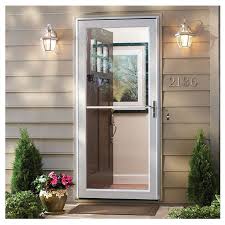 Storm Door With Retractable Screen Andersen Emco 3000 Series Andersen Storm Doors Storm Door Aluminum Storm Doors