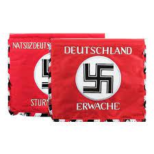 Die tülle mit dem vorderseitigen stiftungsdatum 1923 und der rückseitigen. German Ww2 Deutschland Erwache Standarte Banner