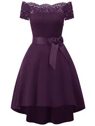 Off Shoulder Lace Panel High Low Dress Plum Purple 4122272638 Size S Cocktail Dress Prom Lace Summer Dresses Lace Dress