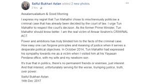 Mohammad saiful bukhari azlan (born 6 july 1985) is a malaysian businessman and politician. Mohd Saiful Bukhari Azlan Ahmad Ali Jetplane