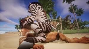 Zebra has sex with Lion on the beach - XNXX.COM