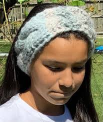 Chunky Cable Headband, Chunky Cable Ear Warmer, Cable Knit Headband,  Gray,cable Headband, Cable Knit Earwarmer