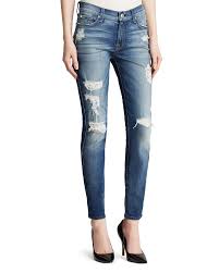 Jeans The Ankle Skinny Destruction In Distressed Authentic Light