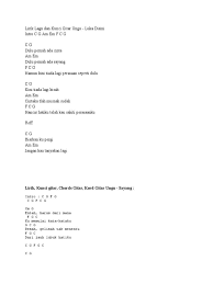 Chord Ungu Ingin Putus