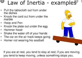 Inertia describes the relative amount of resistance to change that an object possesses. Law Of Inertia Examples Physicsabout