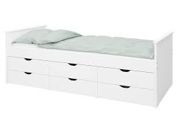 Ikea bett odda kinderbett jugendbett bettgestell mit matratze und. Steens Kojenbett Alba Mit 6 Schubladen Weiss 90 X 200 Cm