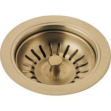 It is an inexpensive and simple task to replace them. Delta 4 1 2 In Kitchen Sink Flange And Strainer In Champagne Bronze 72010 Cz The Home Depot