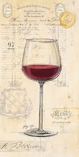 Red Wine Ii Wine Art Vintage Wine Wine