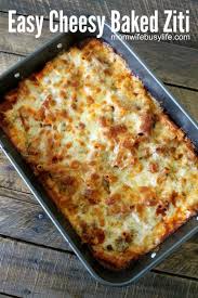 Easy Cheesy Baked Ziti Mom Wife Busy Life Recipe Baked Ziti Recipe Cheesy Baked Ziti Recipe Baked Ziti