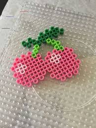 Perler Hama Cherry Cherry Handcraftsforkids Perlerhama Perler Hama Cherry Cherry Handcra In 2020 Easy Perler Bead Patterns Perler Beads Designs Fuse Beads
