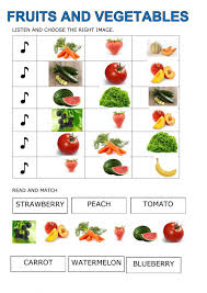 Fruits And Vegetables Easy Interactive Worksheet Fruits And Vegetables Vegetables Fruit