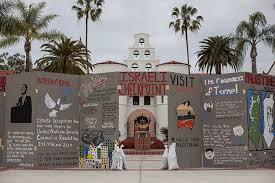 SJP displays mock apartheid wall