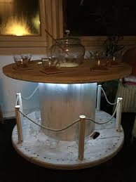 Kabeltrommel Tisch Vintage Maritim Shabby Stil Wooden Spool Projects Wooden Spool Tables Spool Furniture