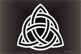 Triquetra Sign Christian Symbol Tattoo Decal The valknut and the horn triskelion: triquetra sign christian symbol tattoo decal