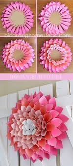 Relase Inteprior Design Diy Papier Blutenblatter Kranz Blutenblatter Design Interior Kranz Papier Rel Blumen Basteln Aus Papier Blumen Basteln Kreativ