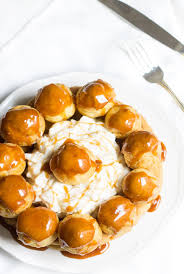 Gateau St Honore With Salted Caramel A Drool Worthy Version Made At Home And Just A Bit Easier Than The Traditi Cake Filling Recipes French Pastries Recipes