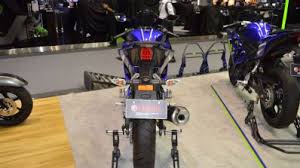Because it gives best mileage and more power equal to 200 cc bikes. Custom Yamaha M Slaz Amp Yamaha R15 V3 0 At 2017 Thai Motor Expo