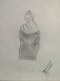 Kitchen utensils, like a whisk or slotted spoon. Pencil Sketch Simple Keyboard Drawing