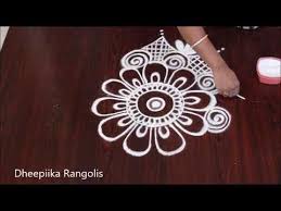 Simple And Easy Rangoli Design Beautifull Kolangal Free Hand Muggulu Big Kolam Youtube Easy Rangoli Designs Rangoli Designs Simple Rangoli