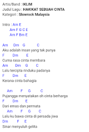 Bukan karena kuat dan hebatku. Lirik Chord Iklim Hakikat Sebuah Cinta Hive