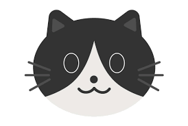 猫のイラスト（ハチワレ） | SOZAIC.com