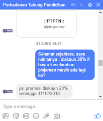 Tetapi perlu untuk dapatkan pengesahan ptptn secara terkini kerana ditakuti, waktu anda nak menyelesaikan hutang dan buat bayaran penuh, sudah tiada lagi diskaun seperti ini. Ain Zulaikha Diskaun Bayaran Balik Ptptn 20 2018