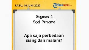 We did not find results for: Apa Saja Perbedaan Siang Dan Malam Jawaban Soal Tvri Belajar Dari Rumah Sd Kelas 1 3 Tribunnews Com Mobile