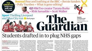 If you read newspapers on a regular basis, you must have there's usually a front page containing the most significant news pieces or a newspaper cover. The Guardian Newspaper Adopts Tabloid Format Bbc News