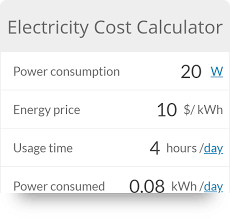 Electricity Cost Calculator Electricity Cost Electricity Cost