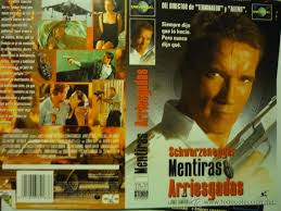 caratula video vhs mentiras arriesgadas .- schw